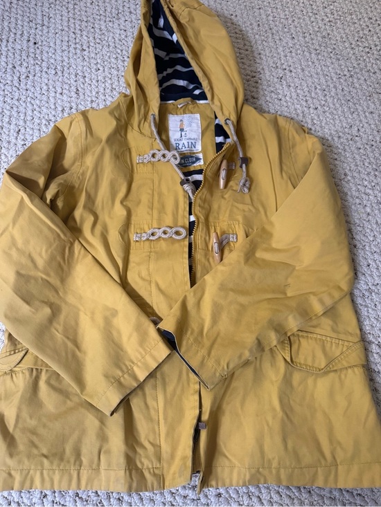 Seasalt Cornwall Other - Sea salt Cornwall UK Brand Yellow Kids Raincoat Hooded Jacket
